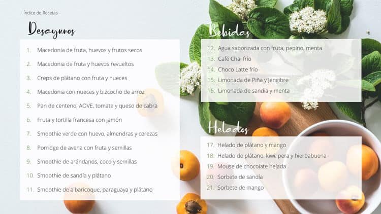Página del ebook Alimenta tu vida con sentido